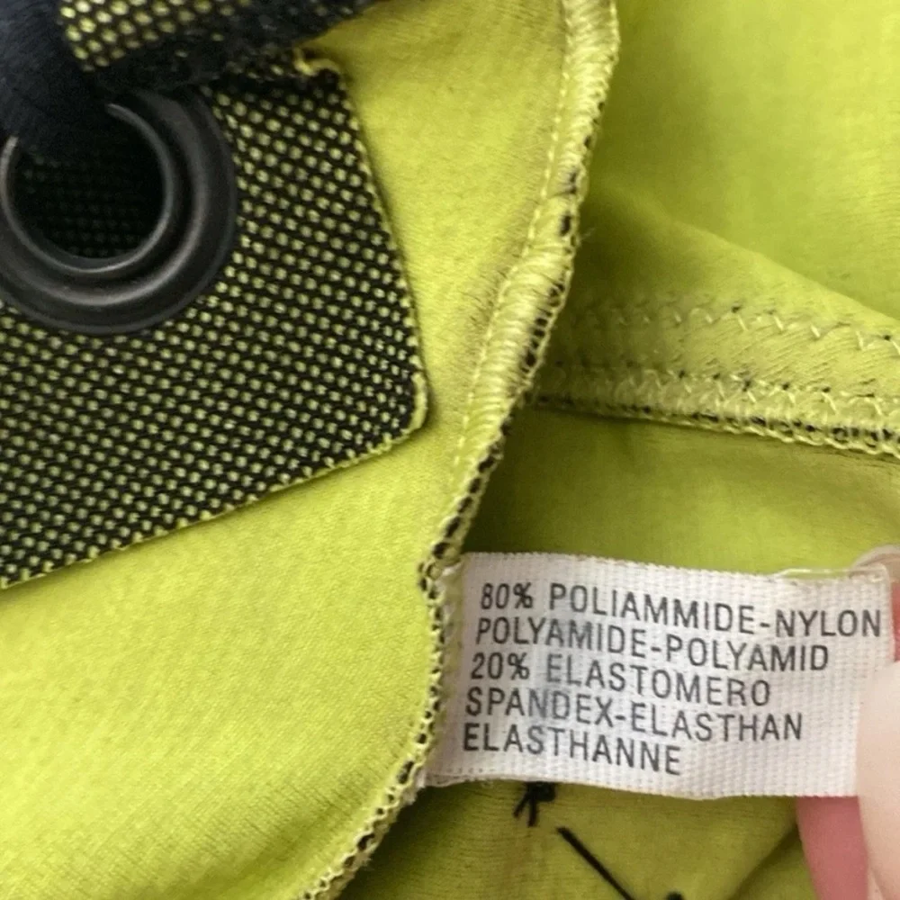 Y2K Fendi lime Green with black micro mesh Mini Dress - Picture 15 of 16